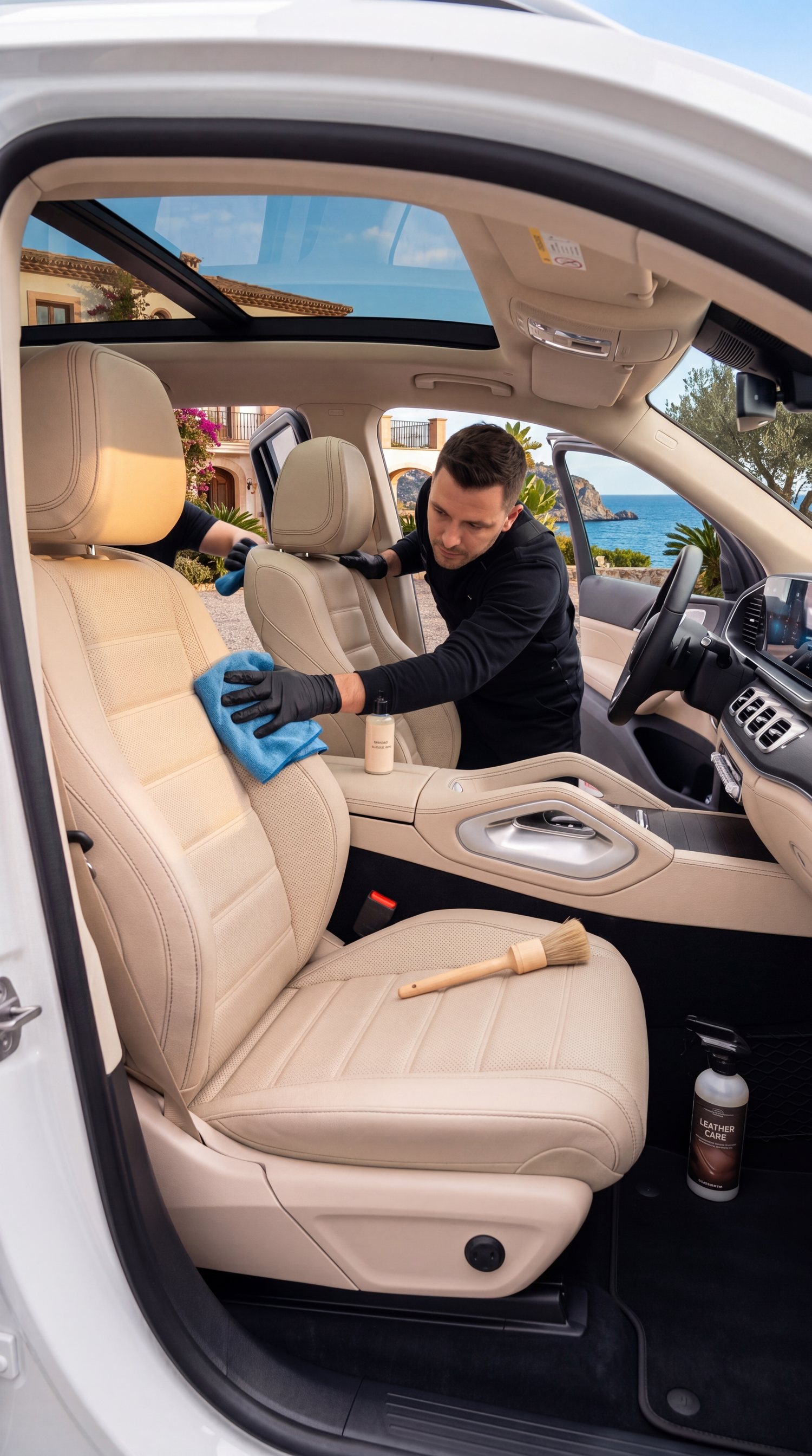 Full interior detailing with steam and ozone treatment